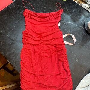 Oh Polly women’s fitted dress red